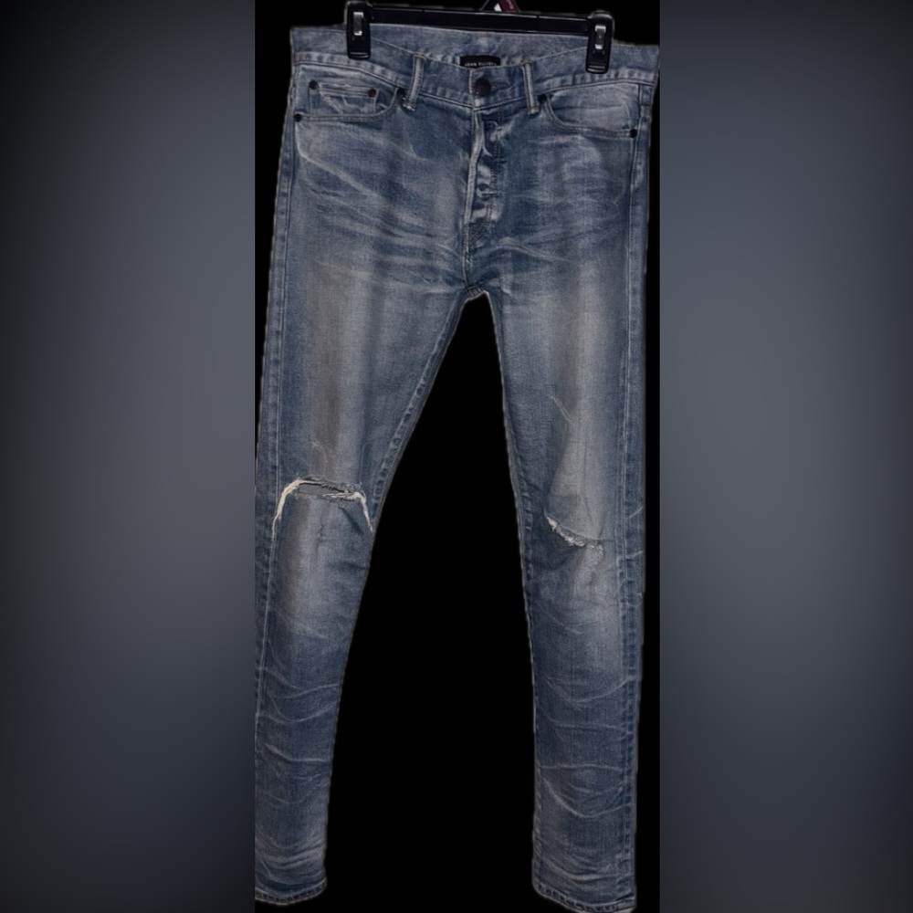 NWOT rare John Elliott 30x33.5” Japanese made selvedge denim jeans in cast 2 fit - Picture 10 of 16